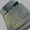 Гравировка на металлических зажигалках (типа "Zippo")